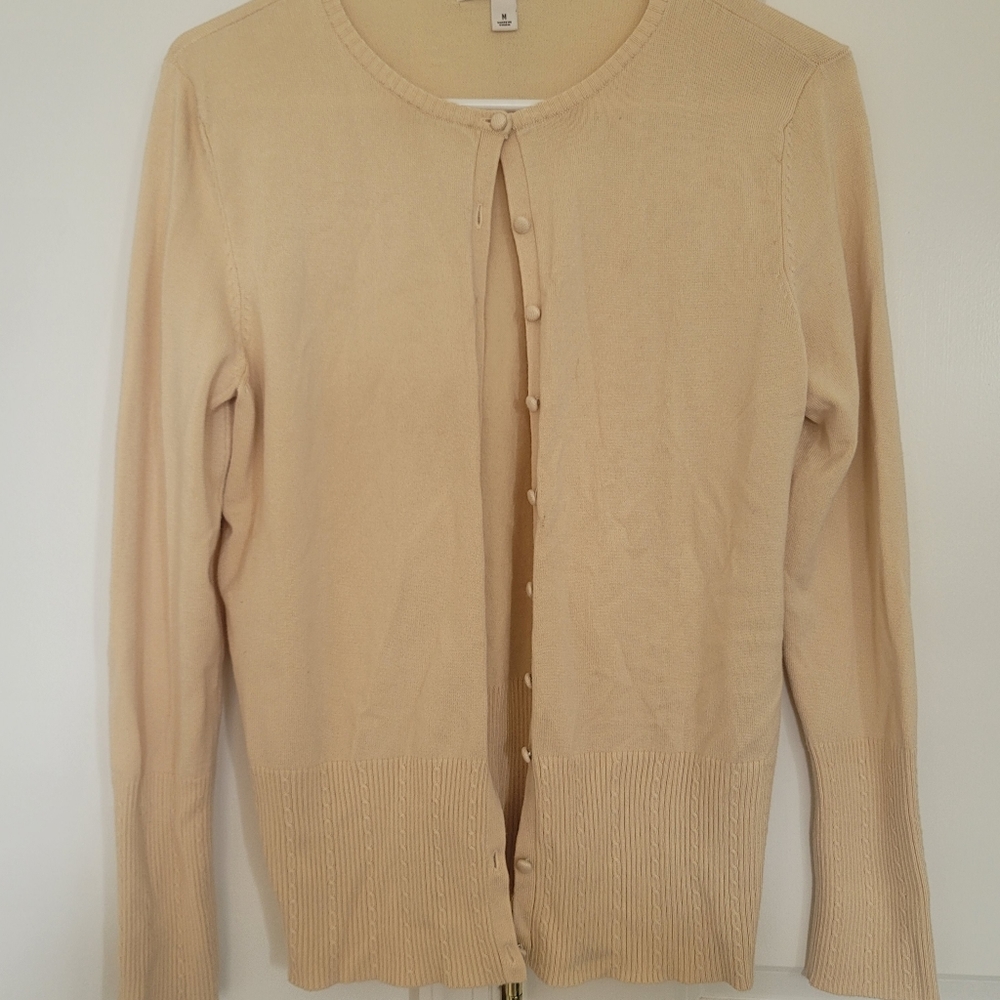Merona Pale Yellow Cardigan